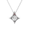 Argyle Pink Diamond Star Pendant white