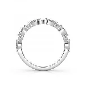 Eclipse shaped wedding ring 1