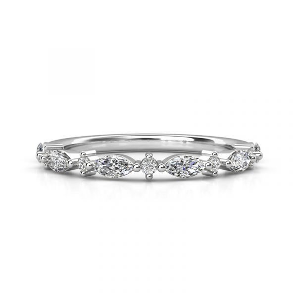 Eclipse shaped wedding ring 5