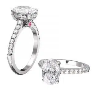 Oval Shaped Engagement Ring 1