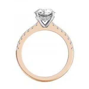 Solitaire Rose Gold Engagement Ring 3