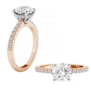 Solitaire Rose Gold Engagement Ring