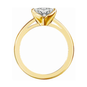 Trilliant Diamond Solitaire Engagement Ring 3