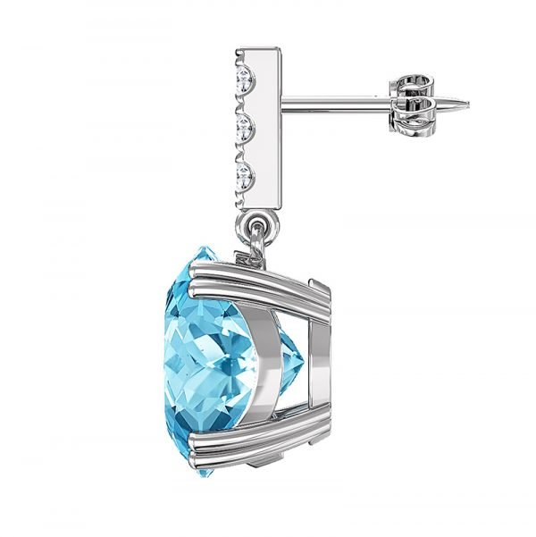 aquamarine diamond earrings 2