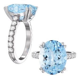 aquamarine engagement ring