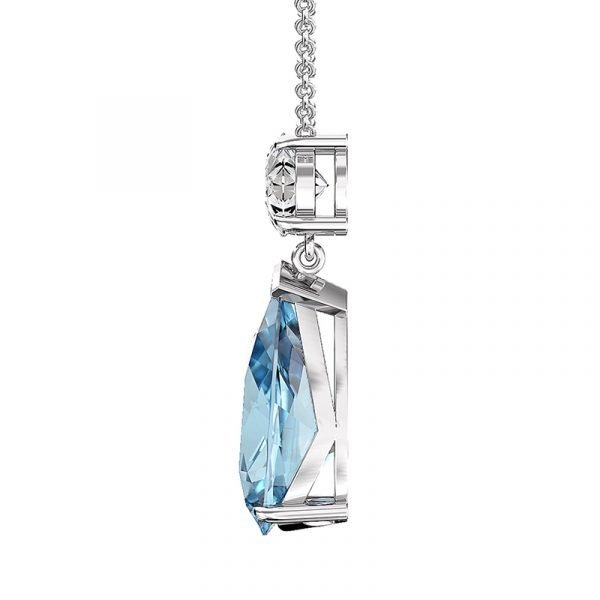 aquamarine pendant with diamond 3