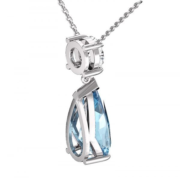 aquamarine pendant with diamond 4