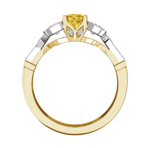 art deco yellow diamond ring 2