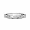 channel set wedding ring with cross detail 4