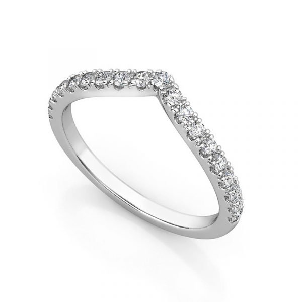 classic v shaped wedding band 1