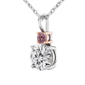 diamond pendant with pink diamond highlight 2