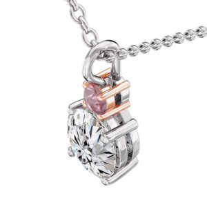 diamond pendant with pink diamond highlight 3