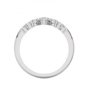 double fitted diamond wedding ring 3