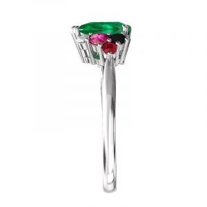 emerald cluster ring4