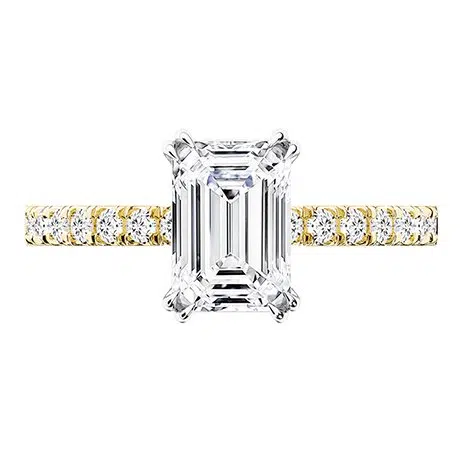 emerald cut solitaire engagement ring 1