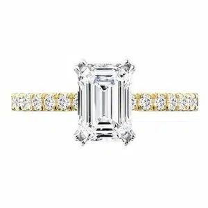 emerald cut solitaire engagement ring