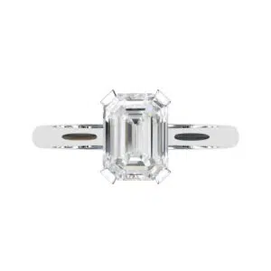 emerald cut solitaire white gold engagement ring 2 copy