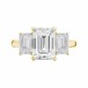 emerald cut three stone engagement ring 1