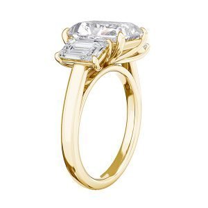 emerald cut three stone engagement ring 3