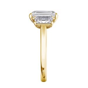 emerald cut three stone engagement ring 4