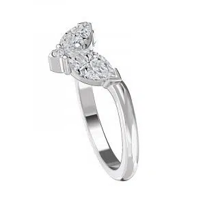 fitted marquise shaped wedding ring 3