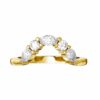 fitted wedding ring 18k yellow gold diamonds