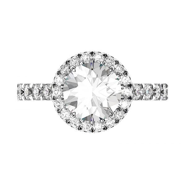 halo round brilliant cut engagement ring 1