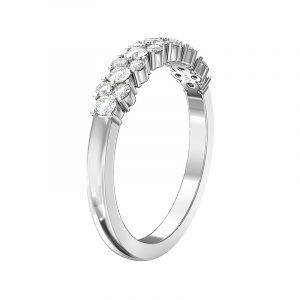 off set diamond wedding ring 2