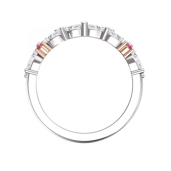 pink diamond eternity ring