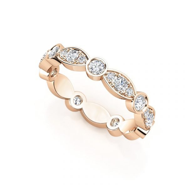 round diamond eclipse wedding band 2