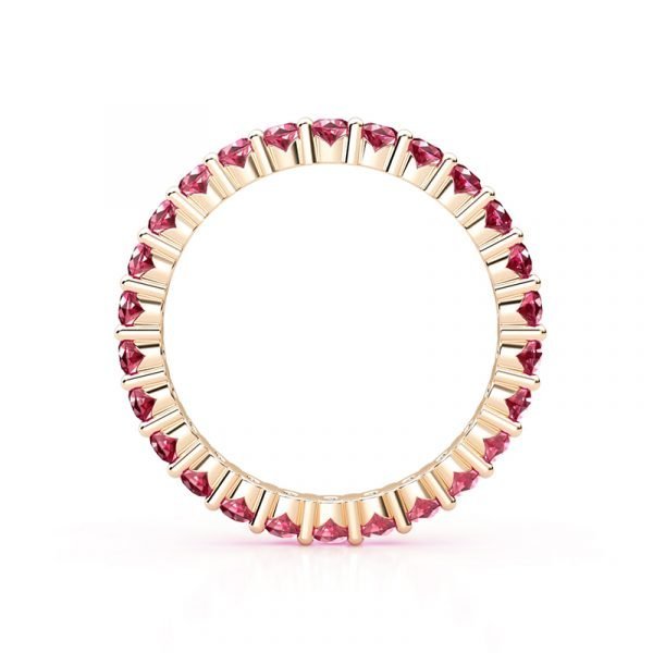 ruby eternity ring rose gold 1