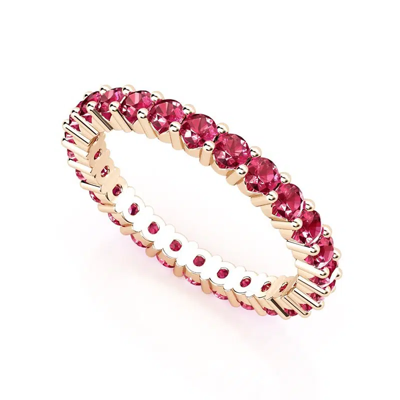 ruby eternity ring rose gold 4