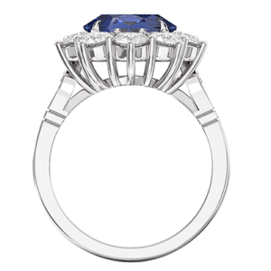 sapphire diana ring front