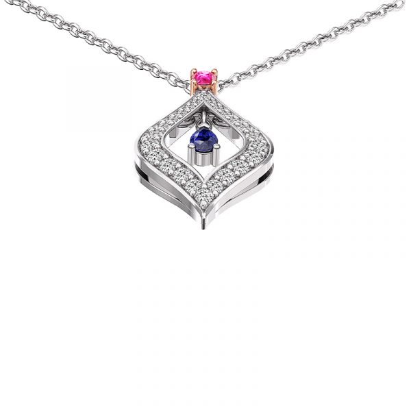 sapphire pave diamond pendant 2