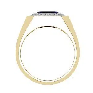 signet ring sapphire diamond 2