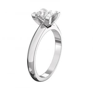 soliataire princess cut engagement ring 4