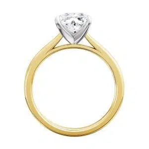 solitaire princess cut engagement ring 1