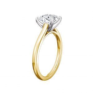 solitaire princess cut engagement ring 3