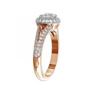 split shank halo rose gold engagement ring 4