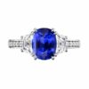 three stone sapphire ring with pave band 1 1