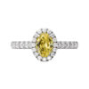 yellow diamond oval halo ring 1