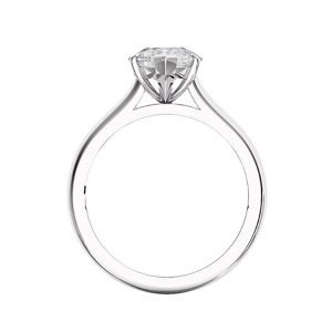 Heart diamond Single stoneengagement ring 1