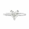 Heart diamond Single stoneengagement ring