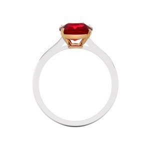 Ruby cushion ring channel set 2