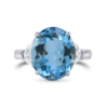 aquamarine three stone engagment ring