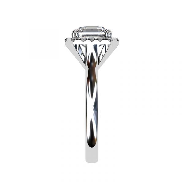 halo asscher cut diamond engagement ring 3