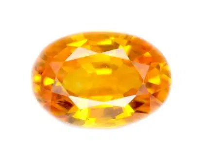 orange sapphire gemstone