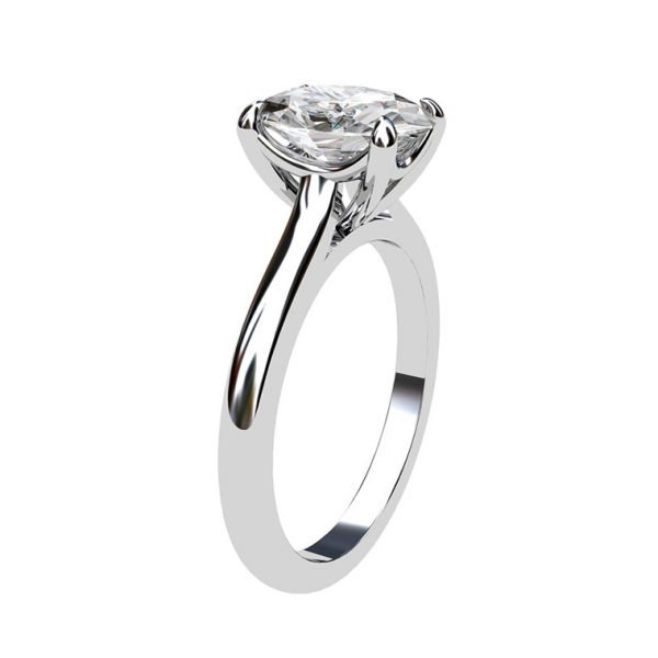 simple solitaire ring oval diamond 1