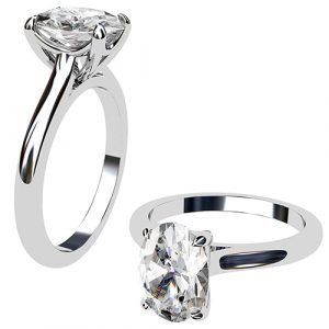 simple solitaire ring oval diamond 5