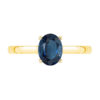 gold sapphire solitaire ring with hidden halo 1 1